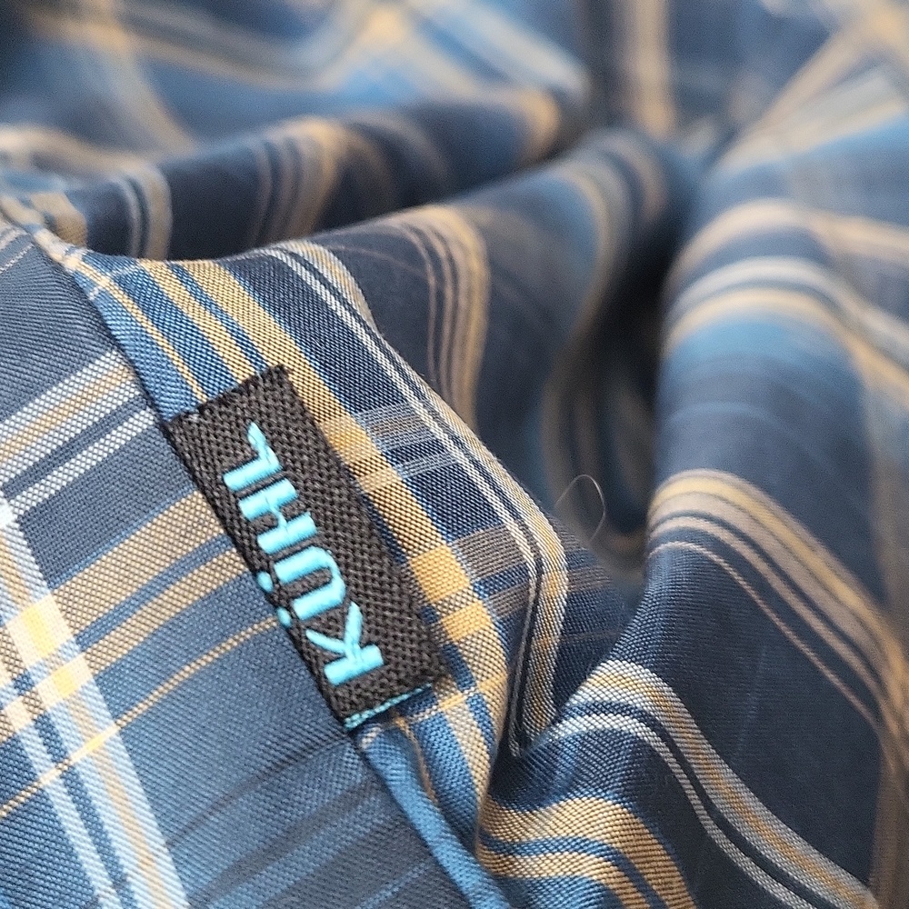 Kuhl men's short sleeve button up lightweight fabric spf